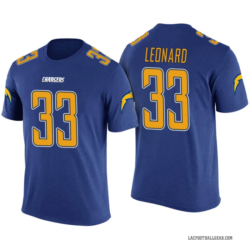Deane Leonard Youth Blue Los Angeles Chargers Color Rush T-Shirt
