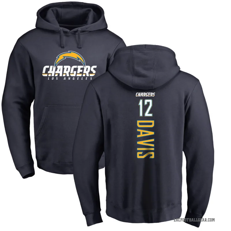 Derius Davis Men's Navy Los Angeles Chargers Branded Backer Pullover Hoodie