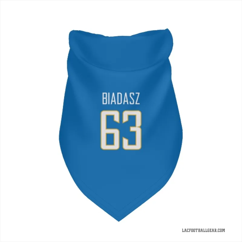Tyler Biadasz  Blue Los Angeles Chargers   Powder  Cat & Dog Pet Bandana