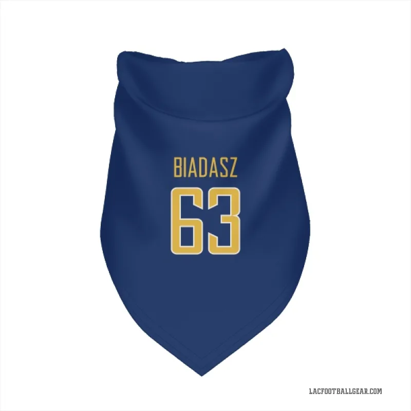 Tyler Biadasz  Gold Los Angeles Chargers   Royal  Cat & Dog Pet Bandana